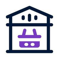 warehouse icon for your website, mobile, presentation, and logo design. vector