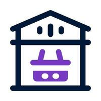 warehouse icon for your website, mobile, presentation, and logo design. vector