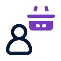 salesman icon for your website, mobile, presentation, and logo design. vector