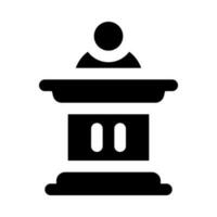 podium icon for your website, mobile, presentation, and logo design. vector