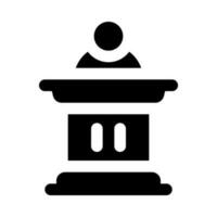 podium icon for your website, mobile, presentation, and logo design. vector