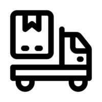 delivery truck icon for your website, mobile, presentation, and logo design. vector