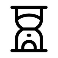 icono de reloj de arena para su sitio web, móvil, presentación y diseño de logotipo. vector