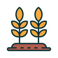 wheat icon for your website, mobile, presentation, and logo design. vector