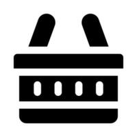 shopping basket icon for your website, mobile, presentation, and logo design. vector