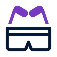 icono de gafas para su sitio web, móvil, presentación y diseño de logotipo. vector