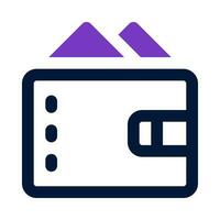 wallet icon for your website, mobile, presentation, and logo design. vector