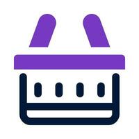 shopping basket icon for your website, mobile, presentation, and logo design. vector