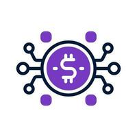 digital finance icon for your website, mobile, presentation, and logo design. vector