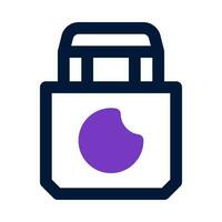 tote bag icon for your website, mobile, presentation, and logo design. vector