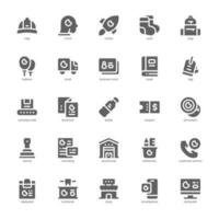 Merchandising Icon pack for your website design, logo, app, and user interface. Merchandising Icon glyph design. Vector graphics illustration and editable stroke.