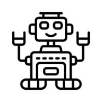 robot icono para tu sitio web, móvil, presentación, y logo diseño. vector