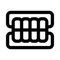 teeth icon for your website, mobile, presentation, and logo design. vector