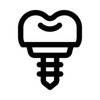 tooth implant icon for your website, mobile, presentation, and logo design. vector