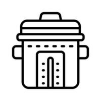 rice cooker icon for your website, mobile, presentation, and logo design. vector