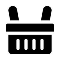 shopping basket icon for your website, mobile, presentation, and logo design. vector