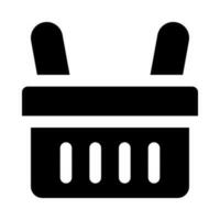 shopping basket icon for your website, mobile, presentation, and logo design. vector