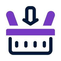 add to basket icon for your website, mobile, presentation, and logo design. vector