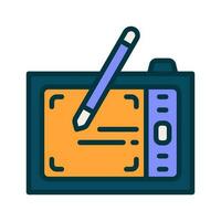 icono de tableta de dibujo para su sitio web, móvil, presentación y diseño de logotipo. vector