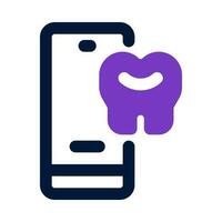 dental app icon for your website, mobile, presentation, and logo design. vector