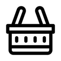 shopping basket icon for your website, mobile, presentation, and logo design. vector