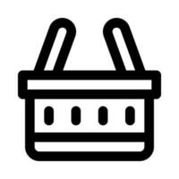 shopping basket icon for your website, mobile, presentation, and logo design. vector