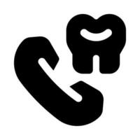 dental phone icon for your website, mobile, presentation, and logo design. vector