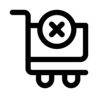 remove from cart icon for your website, mobile, presentation, and logo design. vector