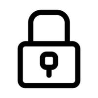 lock icon for your website, mobile, presentation, and logo design. vector