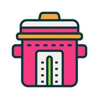 rice cooker icon for your website, mobile, presentation, and logo design. vector