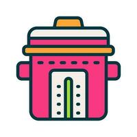 rice cooker icon for your website, mobile, presentation, and logo design. vector