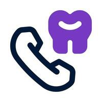 dental phone icon for your website, mobile, presentation, and logo design. vector