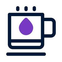 icono de taza para su sitio web, móvil, presentación y diseño de logotipo. vector