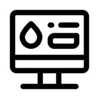 icono de computadora para su sitio web, móvil, presentación y diseño de logotipo. vector