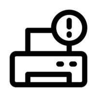 printer error icon for your website, mobile, presentation, and logo design. vector