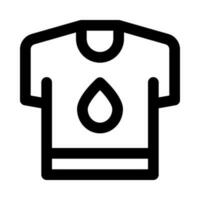 icono de camiseta para su sitio web, móvil, presentación y diseño de logotipo. vector