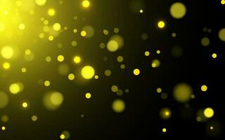 Yellow luxury bokeh soft light abstract backgrounds, Vector eps 10 illustration bokeh particles, Backgrounds decoration