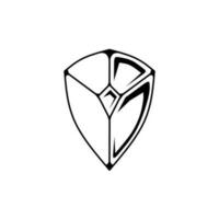 vector shield icon logo