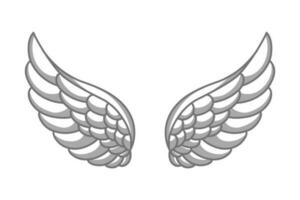 vector angel wings tribal tattoo