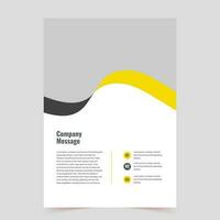 clean brochure template with minimalist concept and modern style use for business proposal and annual report, cover, banner, book cover vector