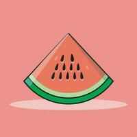 Summer's favorite treat A vector illustration of a watermelon slice
