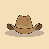 cow-boy hat vector illustration icon free