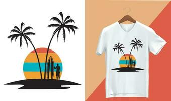 camisetas para verano vector impresión