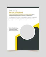 flyer template, company profile, Brochure template layout design, annual report minimal company profile design, A4, brochure design, minimal business vector