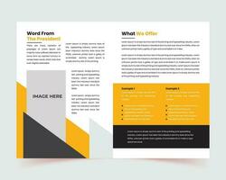 Portfolio design vector set, Abstract yellow graphic square shape, poster template, flyers, cover book presentation, Minimal brochure layout, modern report business