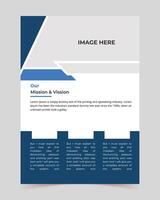 Brochure creative design, Multipurpose template with cover, Vertical a4 format, back and inside pages, flyer design, Trendy minimalist flat geometric design, book cover vector