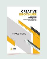 Portfolio design vector set, Abstract yellow graphic square shape, cover book presentation, Minimal brochure layout, modern report business, flyers, poster template