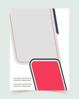 volantes, de múltiples fines plantilla, espalda y dentro páginas, folleto creativo diseño, de moda minimalista diseño, vertical a4 formato, empresa perfil, informe, a4, cubrir vector