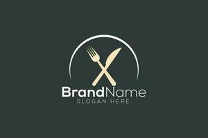 Catering business logo design vector template