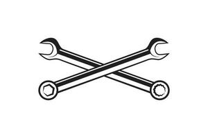 12 point and 6 point wrench icon design vector template